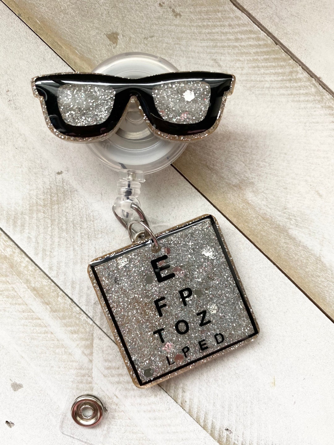 Acrylic Badge Reel/optometry Badge Reel/optometrist Badge Reel