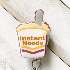 Badge Reel/Fun Badge Reel/RN Badge Reel/Nurse Badge Reel/Hospital Worker Badge Reel/Food Badge Reel/Noodles Badge Reel