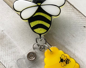 Nurse Badge Reel/Medical Badge Reel/Fun Badge/Beehive Badge Reel/RN Badge Reel/LVN Badge Reel/Vet Tech Badge/CNA