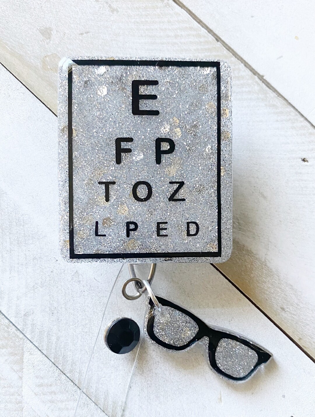 Acrylic Badge Reel/optometry Badge Reel/optometrist Badge Reel