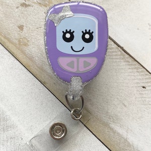 Medical Badge Reel/Glucose Meter Badge Reel/Fun Badge Reel/Cute Badge Reel/Diabetic Badge Reel/Diabetes Badge Reel/RN Badge Reel