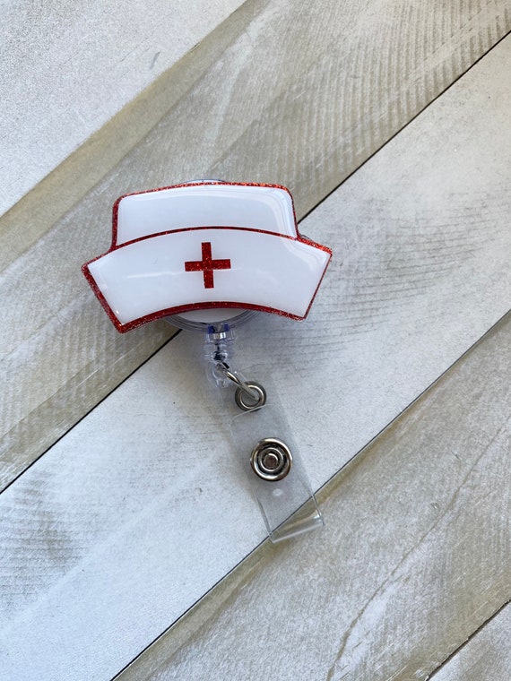 Badge Reel Nurse/nurse Hat/nurses Badge Reel/rn Badge Reel