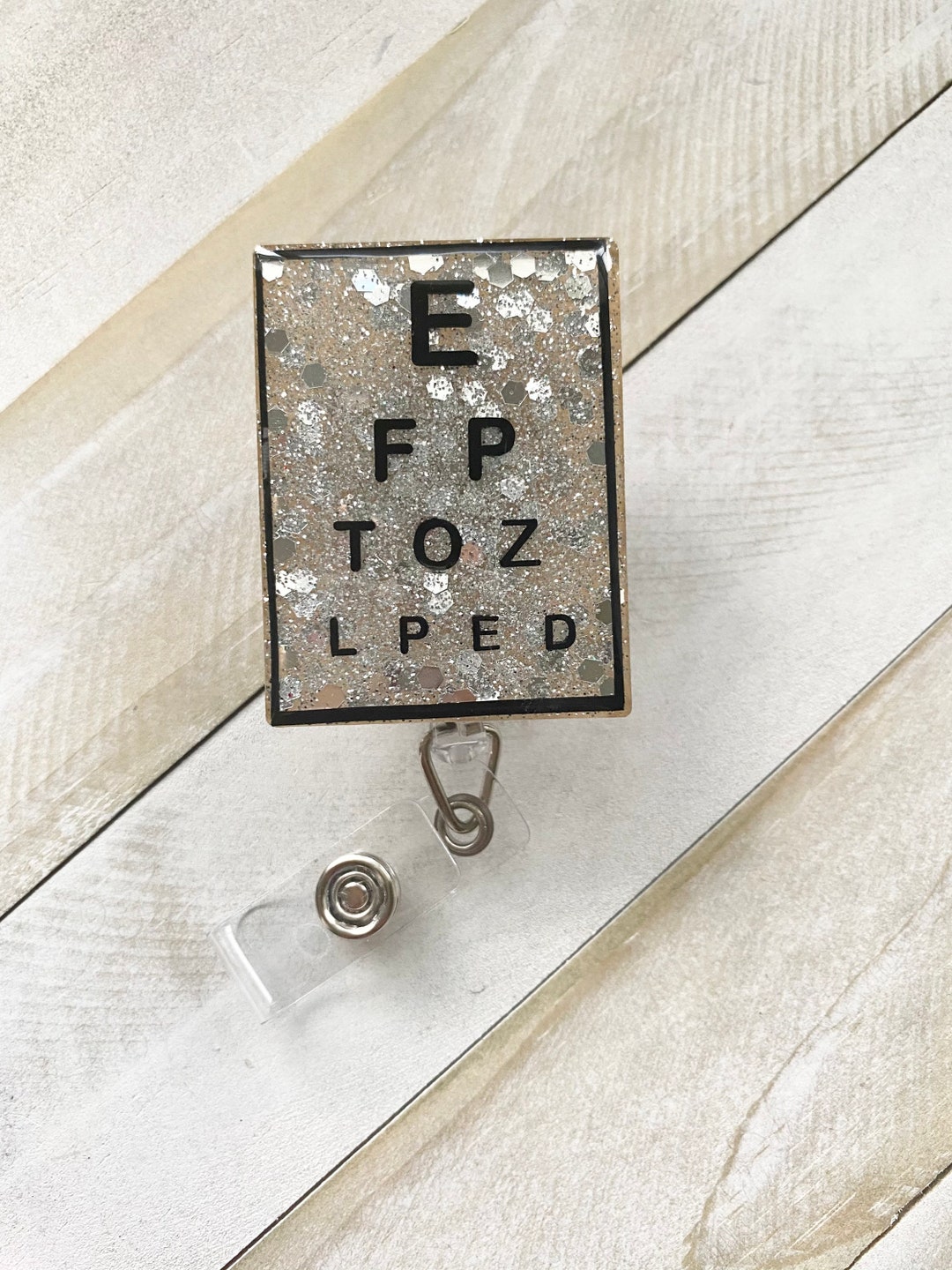 Acrylic Badge Reel/optometry Badge Reel/optometrist Badge Reel