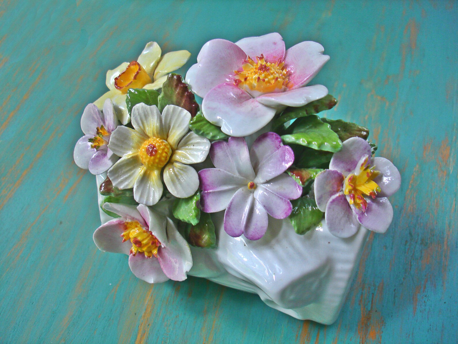 Porcelain Flowers Figurine MINT Condition English Royal Etsy