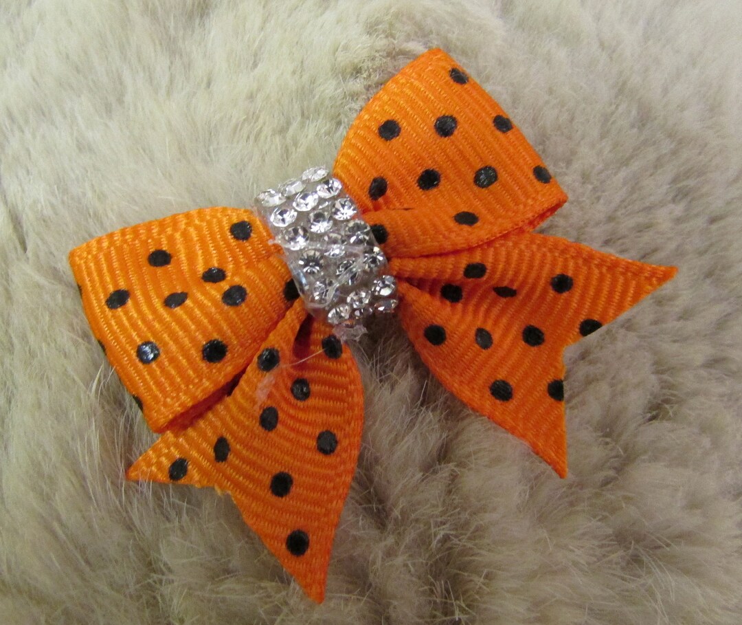 Sailor Dog Hair Bow 5/8 Single Loop Halloween Orange Black Etsy