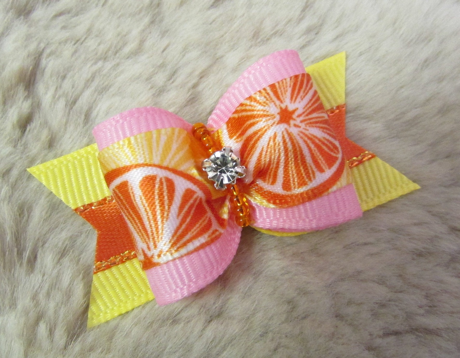 Orange Obst Hund Haarschleife 7/8 einzelne Schleife gelb Etsy