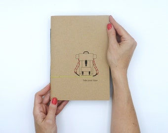 HandmadeNotebook #Backpack | TAKE YOUR TIME