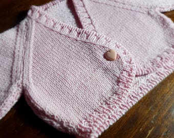 Knitted wrap for girls (pattern in Italian)