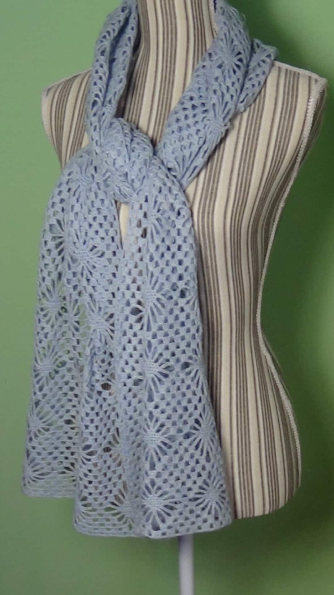 Stola Punto Ragnetto A Uncinetto Sciarpa All'uncinetto A Punto