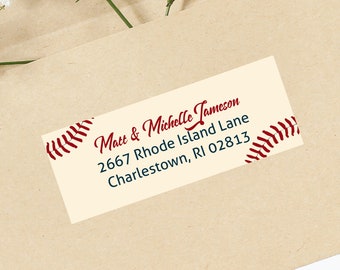 Little Slugger Baby Shower Address Labels - Personalized Return Address Labels -  Address Sticker - Address Label Sticker - Custom Labels
