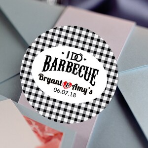 Personalized BBQ Thank You Stickers: Family Reunion Labels