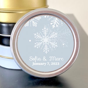 Winter Wedding Favors  -  Wedding Favors for Guests - Thank You Gift - Snowflake Wedding Favors - Winter Wonderland - Christmas Favors