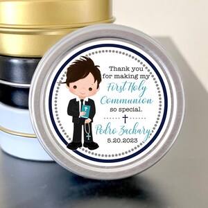 Communion Mint Boys Holy First Holy Communion Mint Tins Candy Communion Favors Party ...