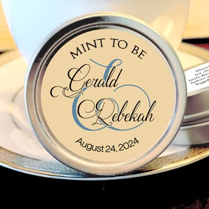 Personalized Wedding Mint Tin Favors: Mint to Be