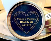 Mint To Be Wedding Favors - Mint to Be Party Favors - Personalized Wedding Favors - Night Sky Constellation Heart Stars - Breath Mints Il_170x135
