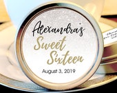 Personalized Mint Tins - Sweet 16 Favor - Sweet 15 Favor - Birthday Favor - Quinceañera - Personalized Party Favor - Candy Favors Il_170x135