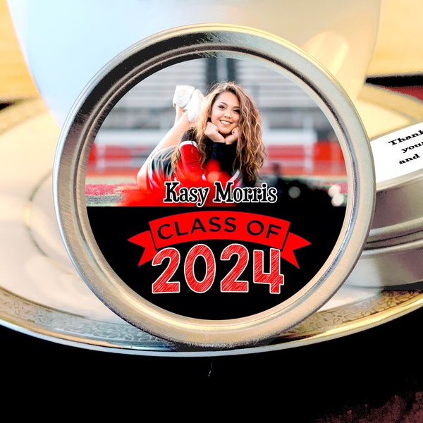 Personalized Graduation Mint Tins | Class of 2024 |  Grad | Graduate Party Favors | Diploma Keepsake Thank You Gifts | Class of 2024