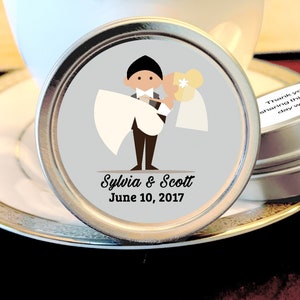 Groom Carrying Bride Wedding Mint Tins  - Mint To Be - Wedding Mints - Wedding Decor - Wedding Supplies - Personalized Wedding Favors