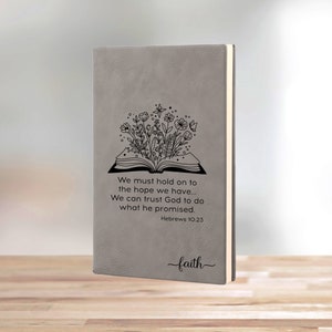 Personalized Writing Journal, Prayer Journal, Leather Prayer Notebook, Church Notes Sermon Notebook, Christian Gifts, Gratitude Journal