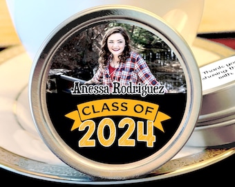 Personalized 2024 Graduation Party Mint Tins Favors