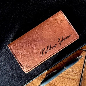 Personalized Checkbook Cover, Leather Checkbook, Checkbook Wallet and Holder, Checkbook Case, Custom Checkbook, Custom Checkbook Covers