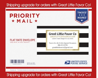 Priority Mail Shipping Upgrade from Great Little Favor Co For Priority Mail Envelope
