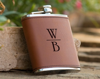 personalized flask etsy