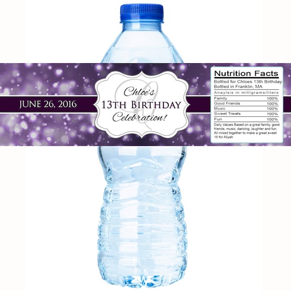 Etiquette Personnalisée Stickers Bouteille D'eau,25pcs étiquettes De