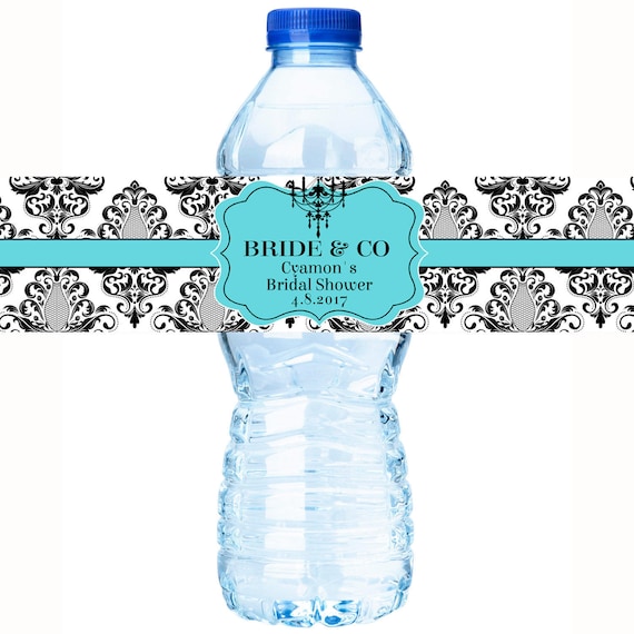 tiffany and co water bottle labels