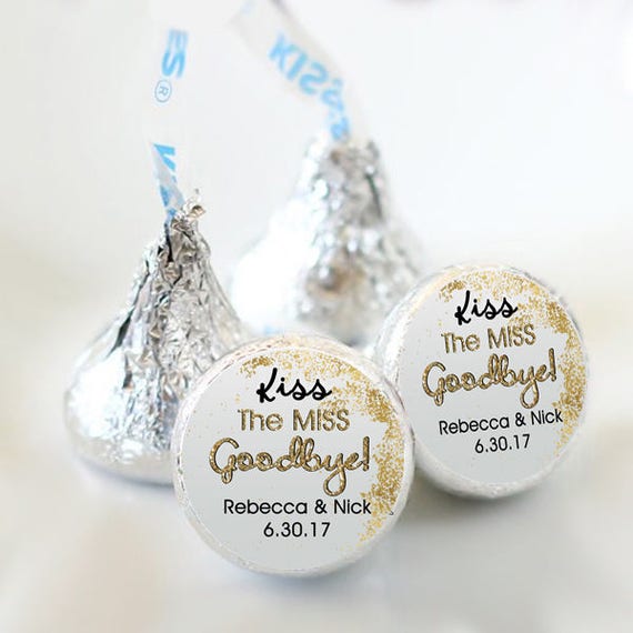 Hello Kitty Birthday Party Favor Personalized Hershey Kiss Labels Stickers
