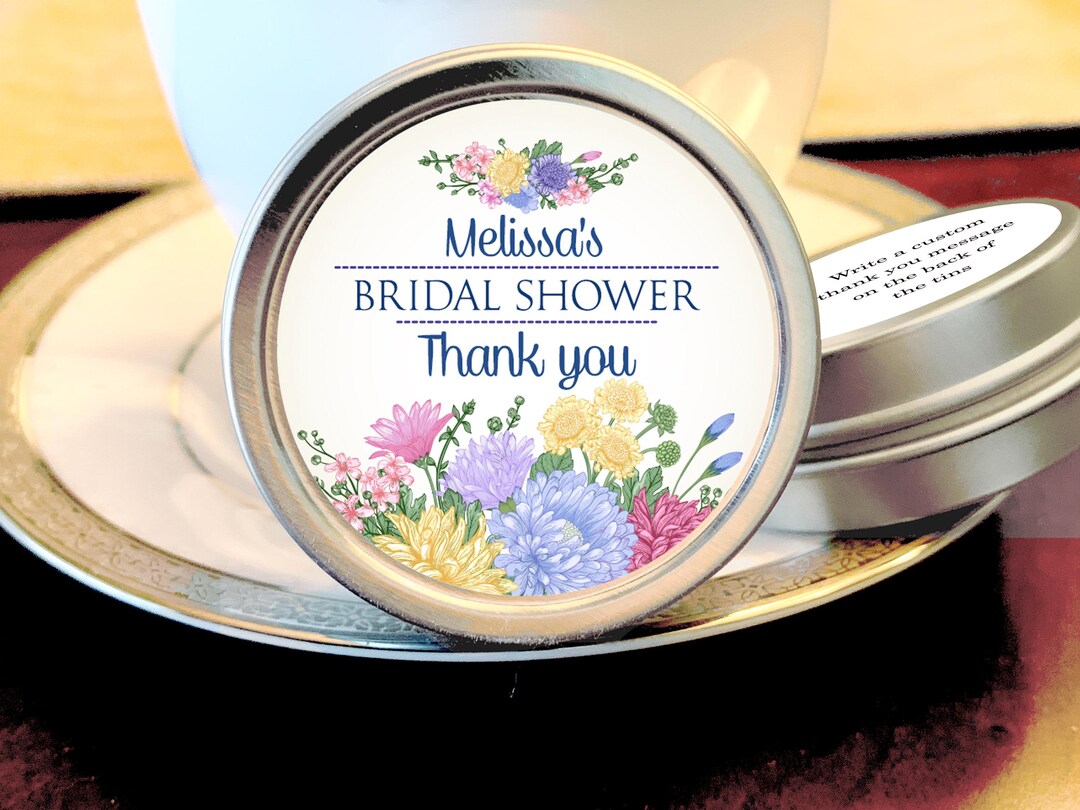 Personalized Floral Bridal Shower Mint Tins | Party Favors - Etsy