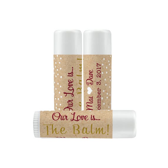 Lip Balm Labels - Personalized Lip Balm Labels - Our Love is... labels - 1 Sheet of 12 Lip Balm Labels - Custom Lip Balm Labels - Kraft Il_570xn