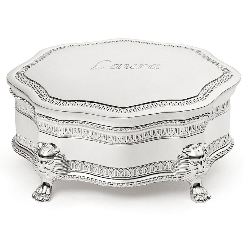 Engraved Victorian Princess Jewelry Box Engraved Jewelry Box Etsy