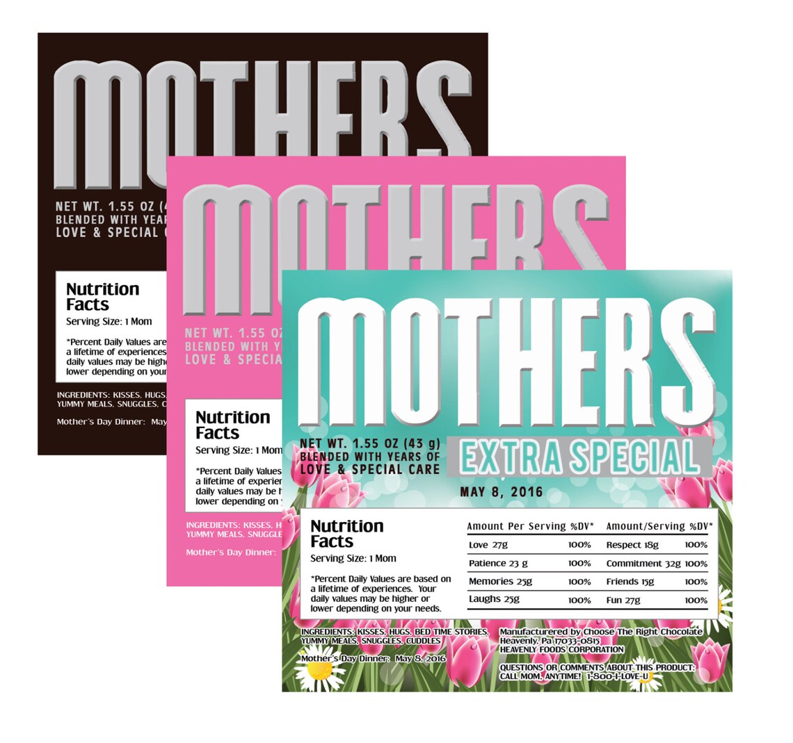 candybar wrappers for mothers day candybar wrappers for mothers day