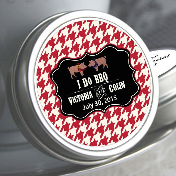75 I Do Bbq Mint Tins Red Bbq Mint Tins Bbq Favors Wedding