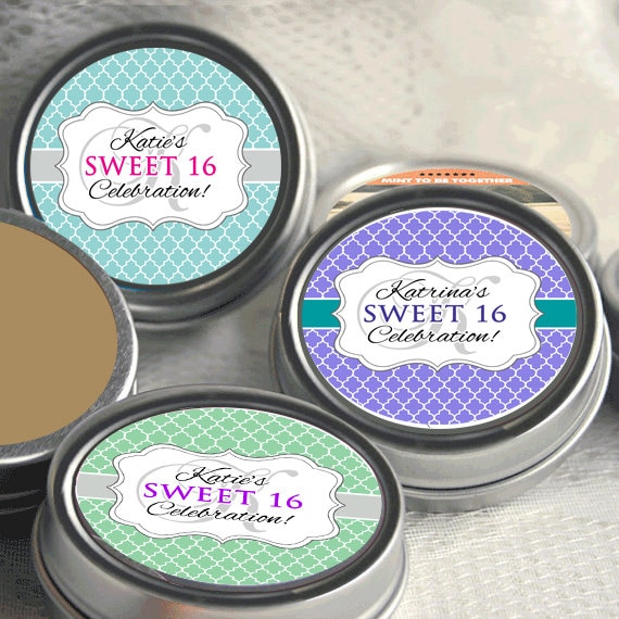 Sweet 16 Mints Labels