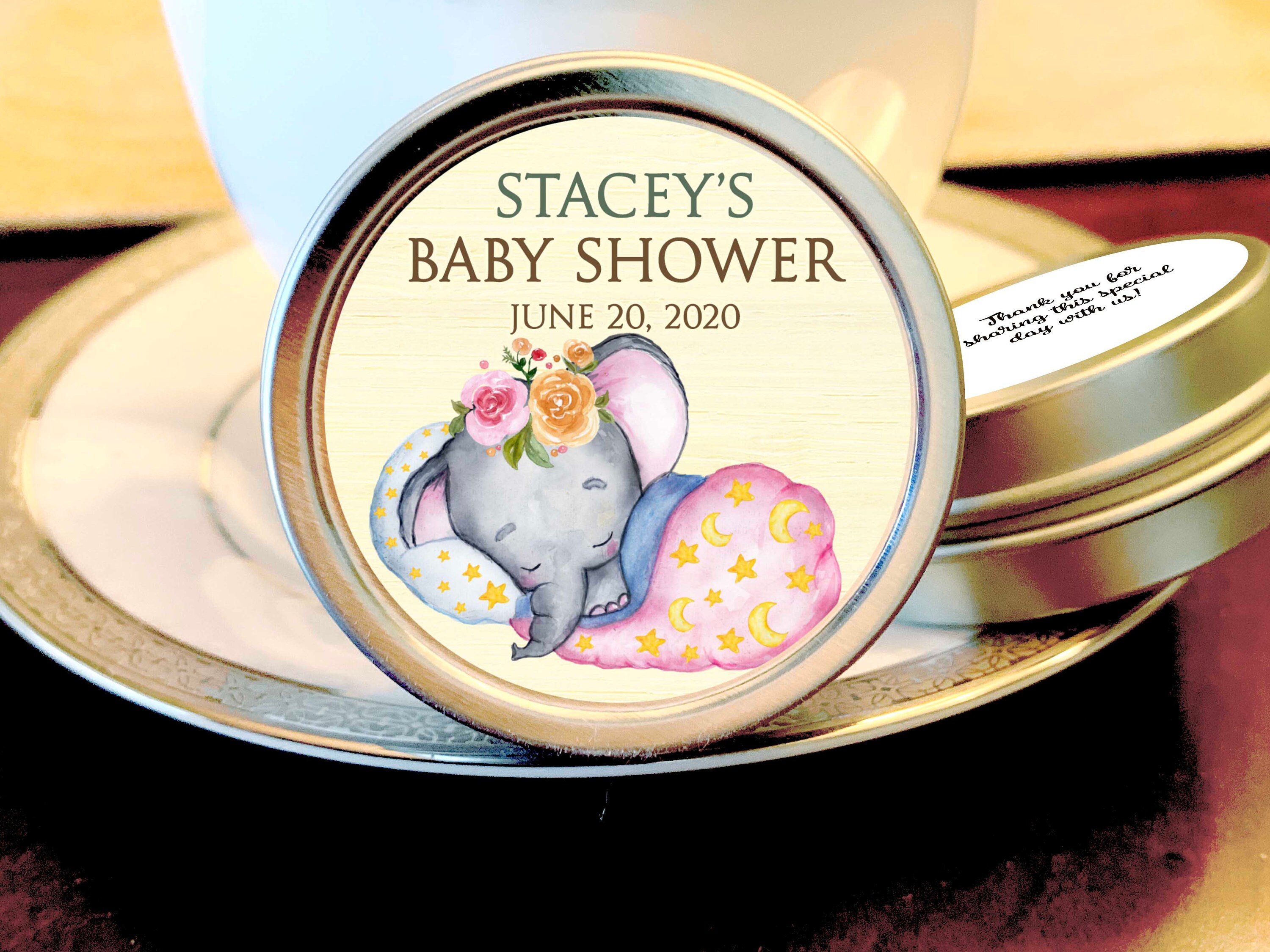 baby elephant baby shower favors
