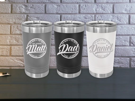 Custom Tumbler 16 Oz Custom Tumbler for Men, Beer Mug, Personalized Mug,  Gift for Him, Groomsman Gift, Birthday Gift, Christmas Present 