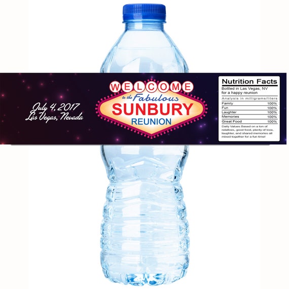 family reunion water bottle labels family reunion favors las vegas
