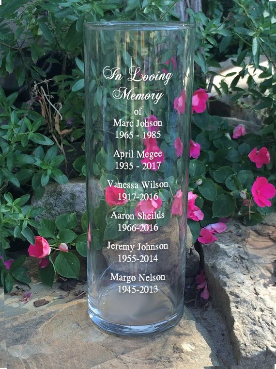 In Loving Memory Vase Memorial Vase Floating Wedding Memorial Candle
