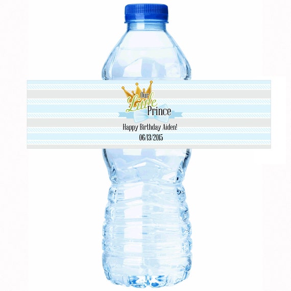 30 Our Little Prince Baby Shower Water Bottle Labels - Select the quantity you need below in the "Pricing & Quantity" option tab Il_570xn