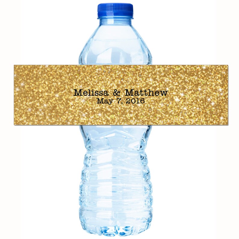 30 Wedding Water Bottle Labels 30 Personalized Water Bottle Etsy