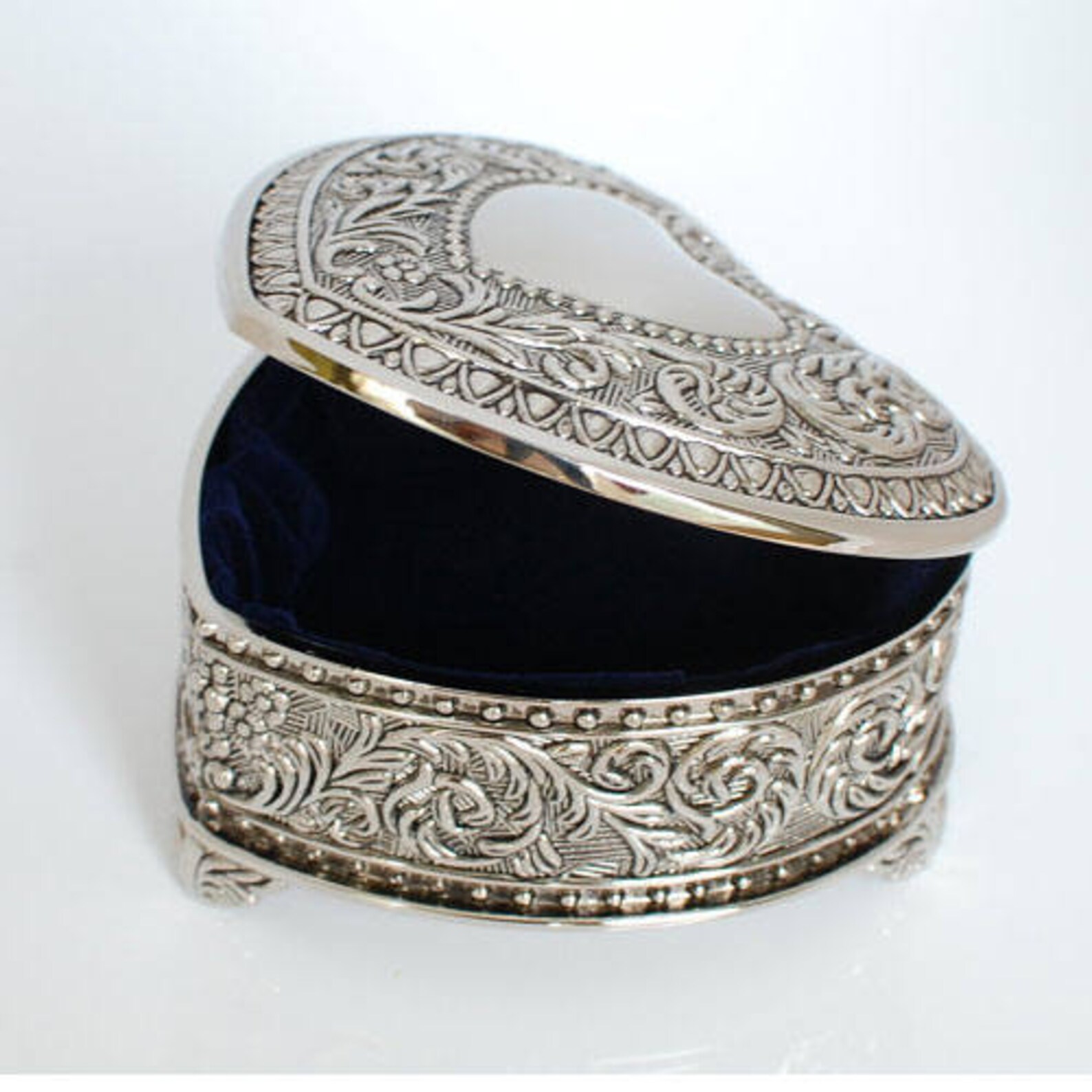 Heart Shaped Jewelry Box Personalized Jewelry Box Etsy