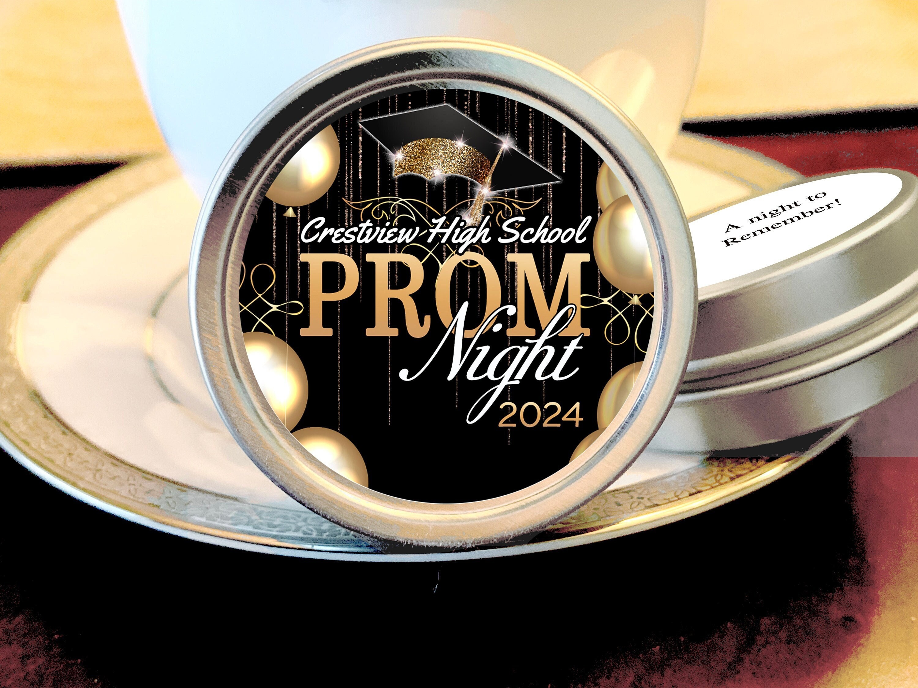 Prom Party Favors | Prom Candy | Prom Night | A Night to Remember | Custom  Text, Fonts and Colors | Your Choice of Candy or Mints - Etsy 日本, image size:3000x2250