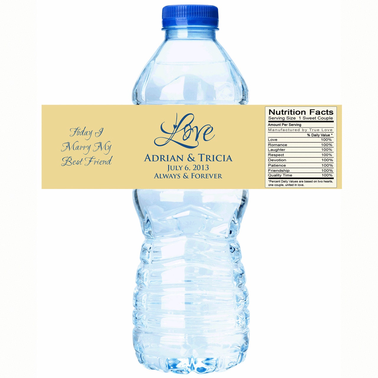 Wedding Water Bottle Labels Wedding Decor Love Wedding Etsy