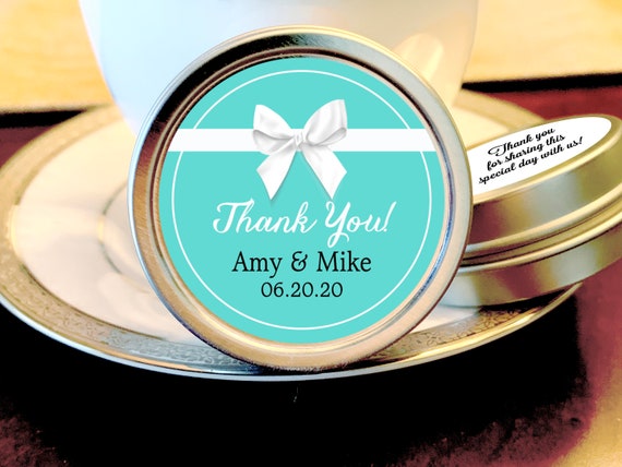 Breakfast at Tiffany's Wedding Favors - Breakfast at Tiffany's Wedding Decor - Mint Favors - Thank You Favors- Bridal Shower Il_570xn
