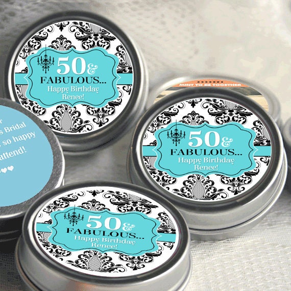 Candy Tin Birthday Favors Robins Egg Blue Party Favors Mint Favors