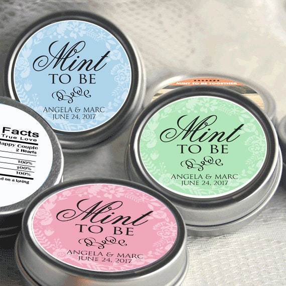 Engagement Party Decor -Wedding Favor Mint Tins - Personalized Wedding Favors - Wedding Decor - Engagement Party Favors - Mint To Be Il_570xn