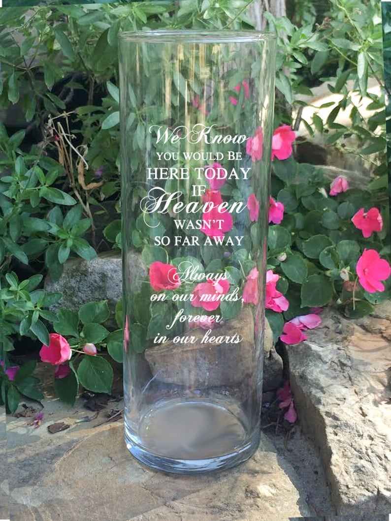Memorial Vases in Loving Memory Vase floating Wedding Etsy