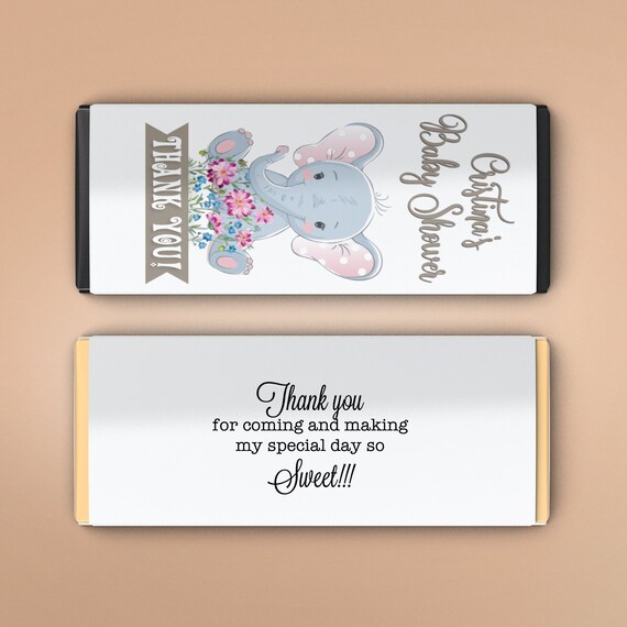 Personalized Chocolate Bar Stickers Printed Labels for Full Size